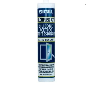 Gratis Retour Sigillante siliconico acetico Silcoflex 470 RAL 1013 da 280 ml 19028